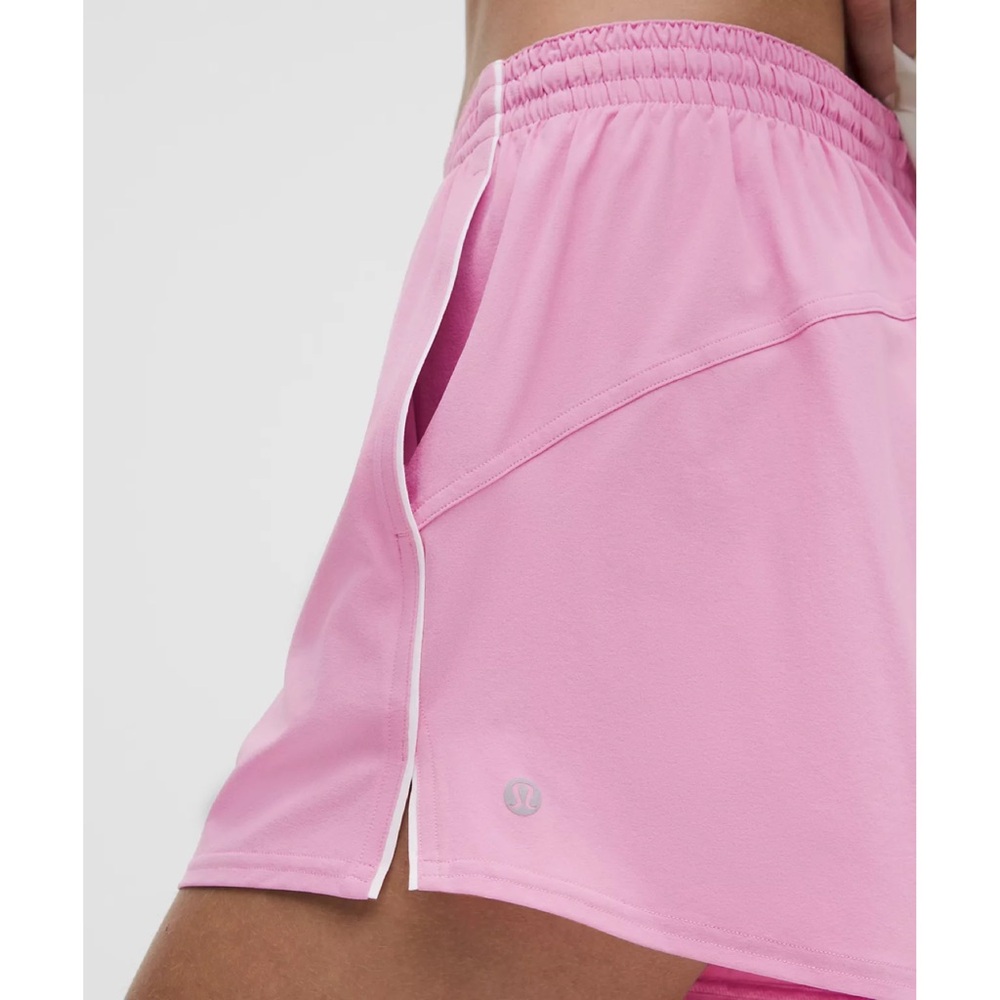 Lululemon Athletica | Court Rival High-Rise Short 3" in Pink Frosting ~ US 8 - Picture 6 of 11